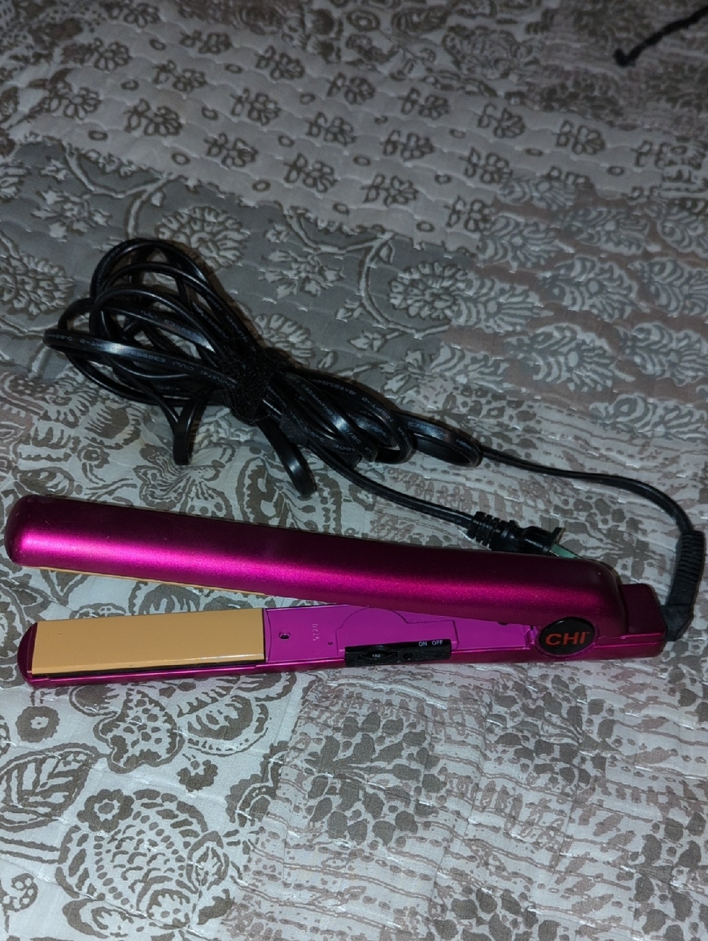 CHI Pink Ceramic Flat Iron - Compact Hair Straightener